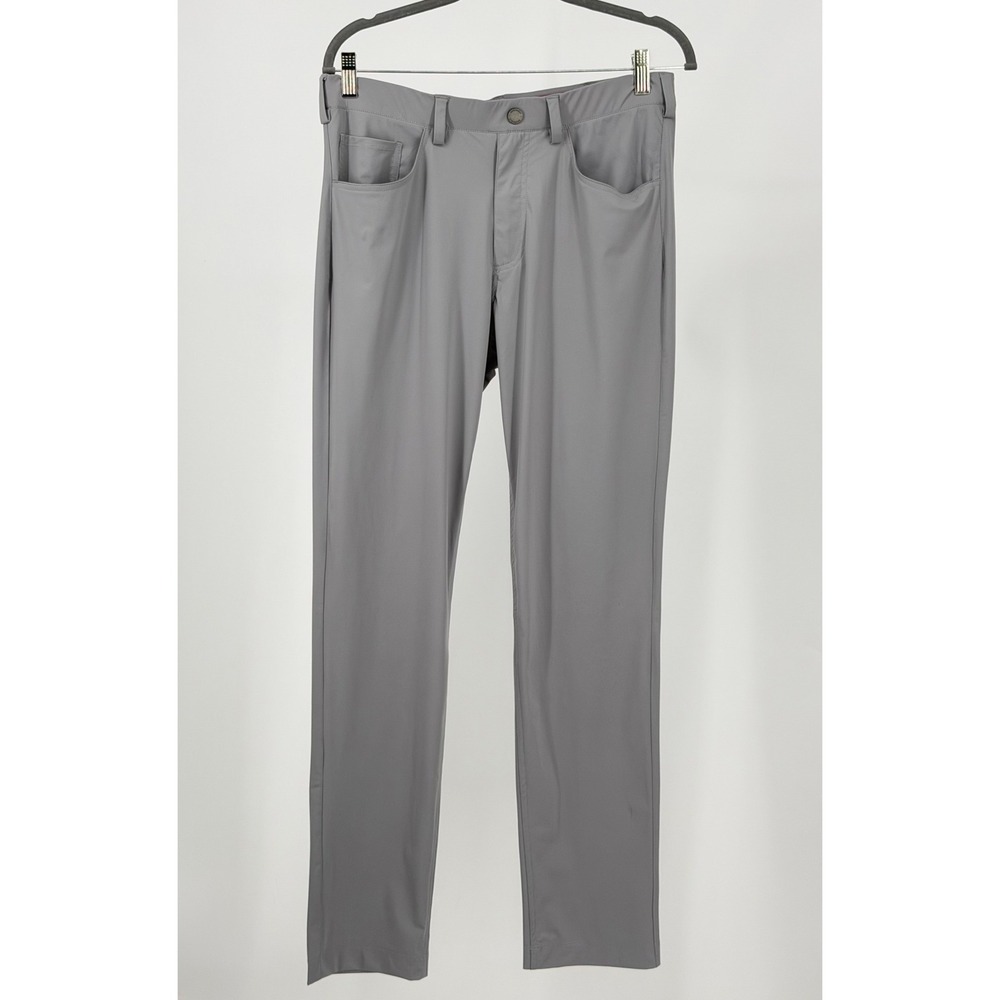 Redvanly Golf Pants Mens 32 Gray Performance Stretch Slim Fit 32x32